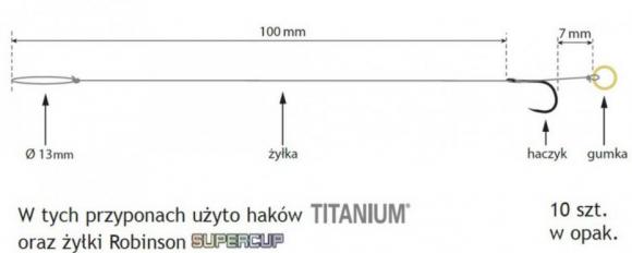 PRZYPON Z GUMKĄ MF 502BM ROZM.10 ŚR. 0,190MM 01-S-502BM-10G