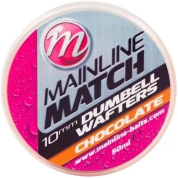 MATCH DUMBELL WAFTERS 10MM - ORANGE - CHOCOLATE MM3113