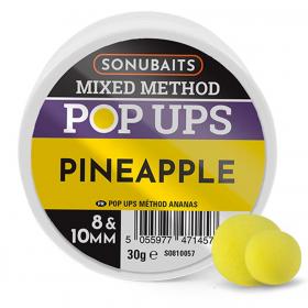 SONUBAITS MIXED POP UPS 8&10MM PINEAPPLE
